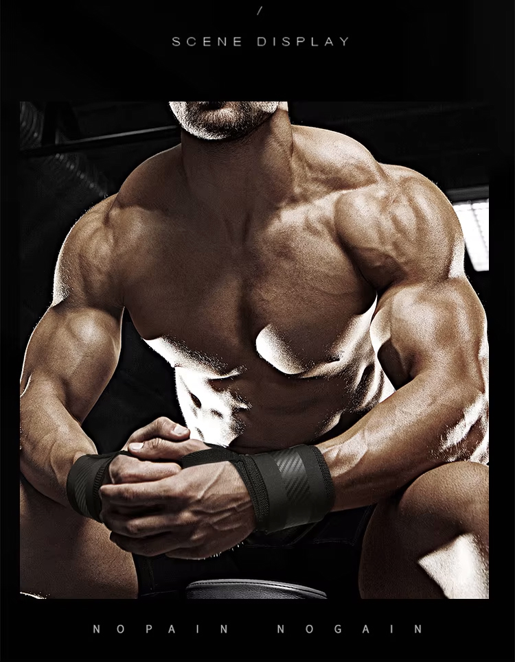 Gym Wrist Wraps Straps Double Layer detail 4