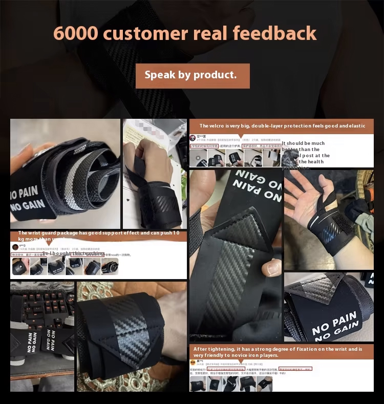 Gym Wrist Wraps Straps Double Layer detail 7