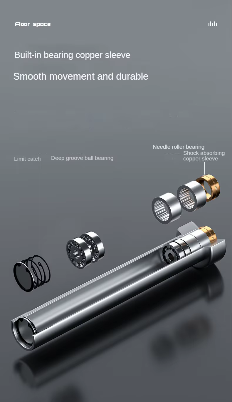 Commercial Chrome 14kg Bearing Curl Bar detail 2