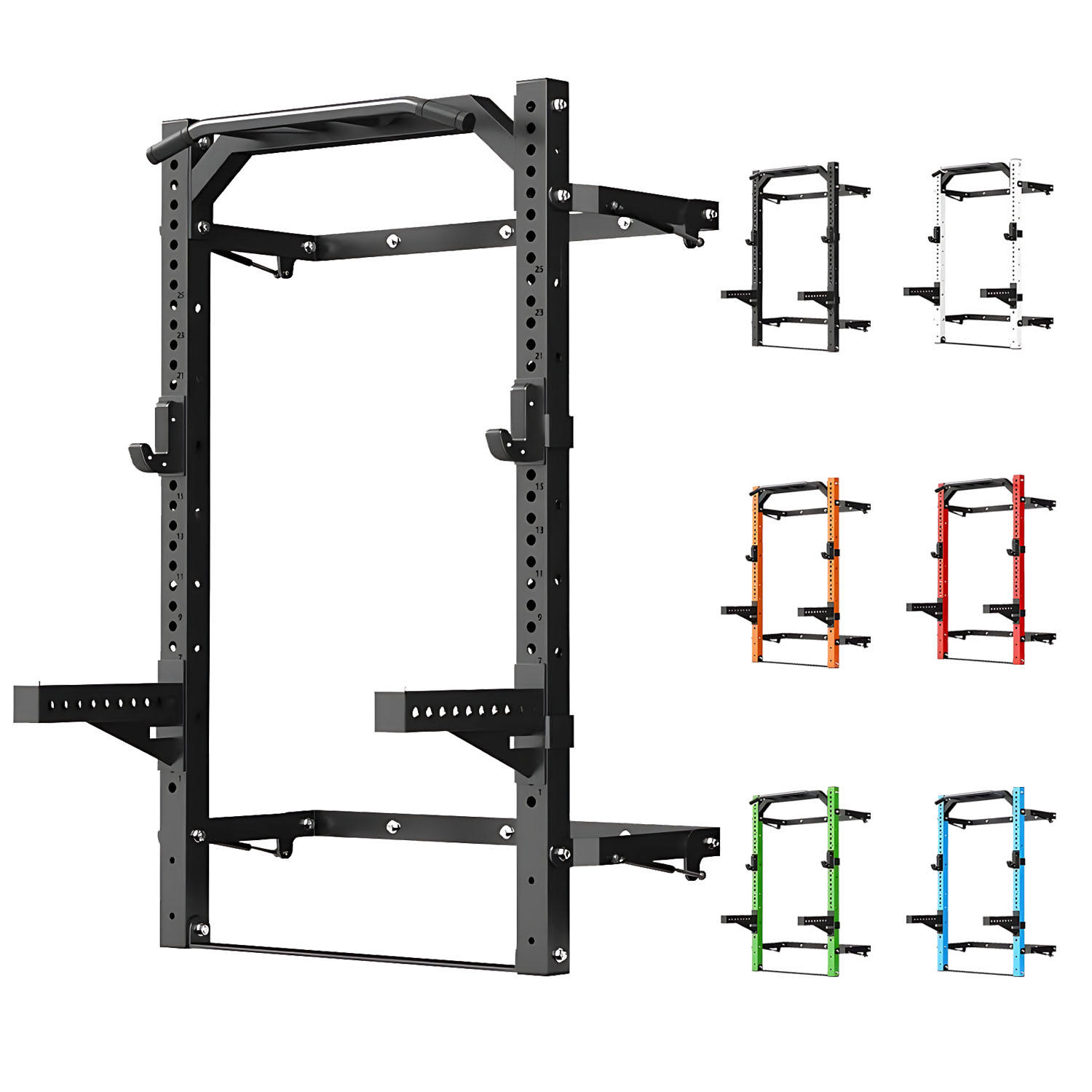 Gym Squat Adjustable Strength Training Multi-grip Bar Rack thumbnail 4