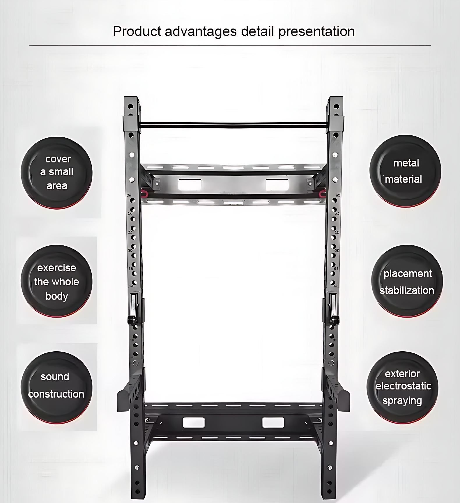 Wall Mounted Squat Rack Multifunctional thumbnail 3