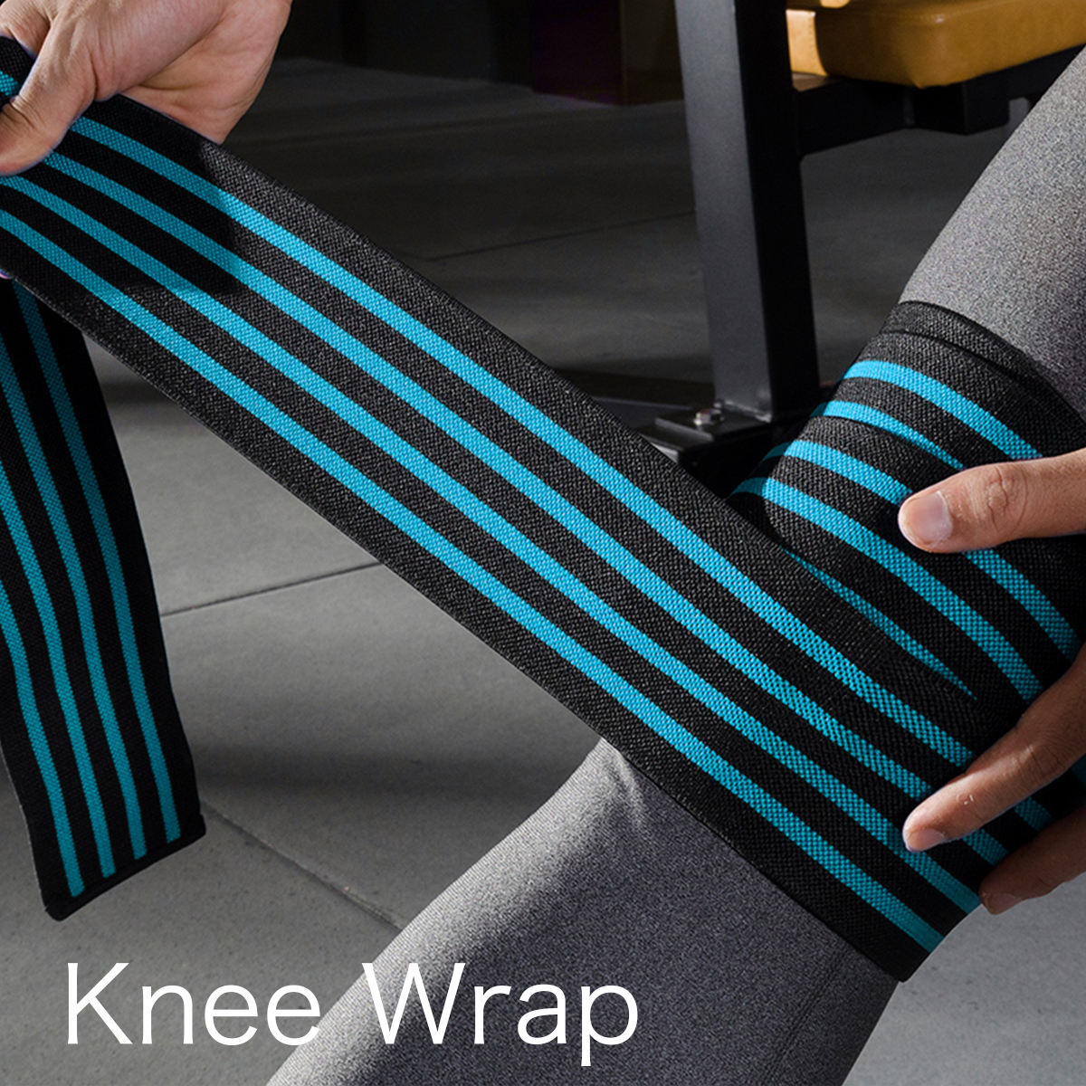 Knee Straps for Gym Workouts, Weightlifting, Fitness & Powerlifting