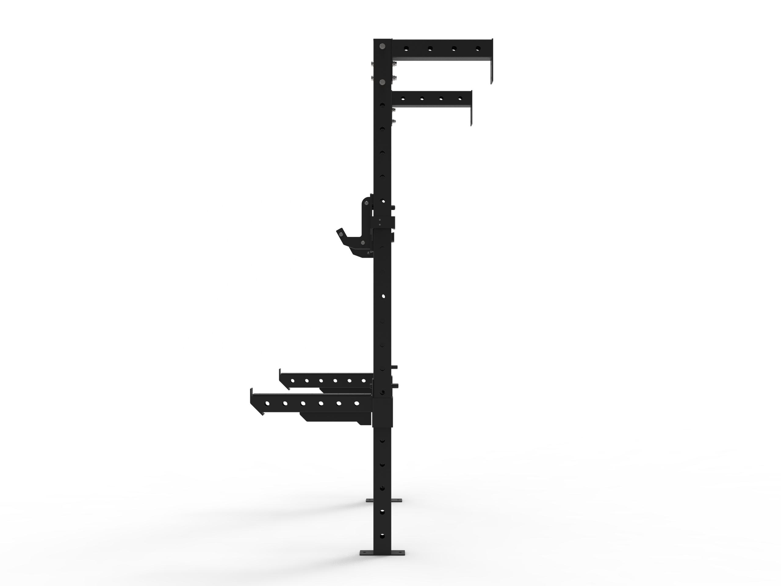 Steel Matt Black Half Wall Mounted Squat Rack thumbnail 2