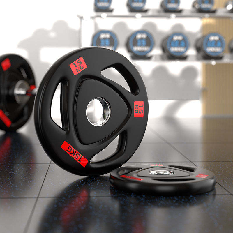 Rubber Weight Plates Gym Cast Iron Weight Plate with Grip Hole