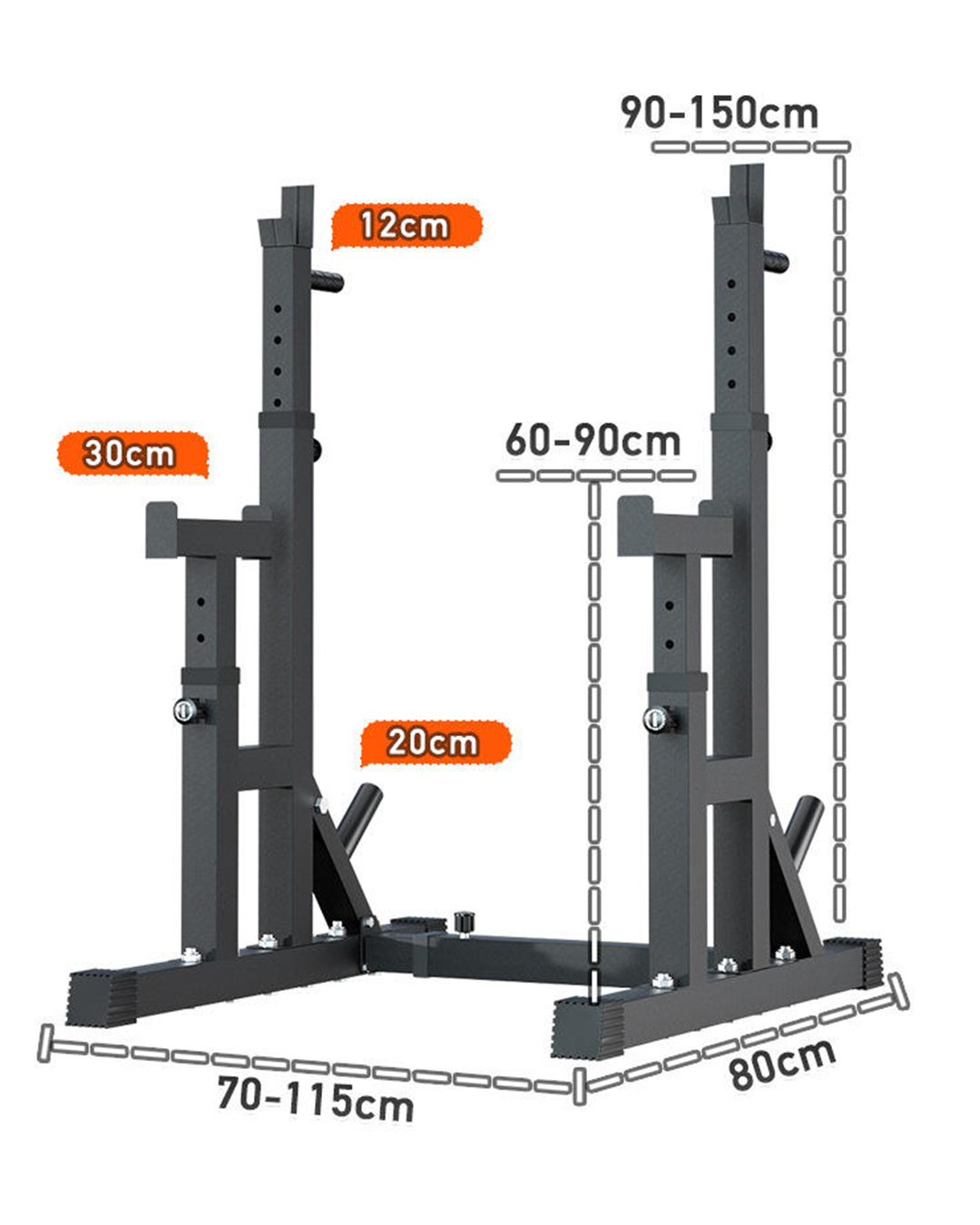 Stand Squat Rack Power Folding 